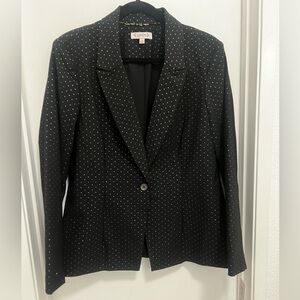 NWT Nanette Black Polka Dot Women's Blazer